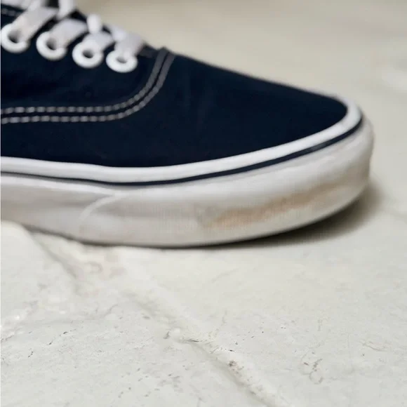 Vans Men's Navy Canvas Sneakers - Picture 8 of 9